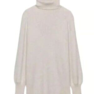 Wilfred Aritzia Rebecca Merino Wool Blend Turtleneck Sweater Dress Size Large